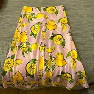 Mid length poly skirt